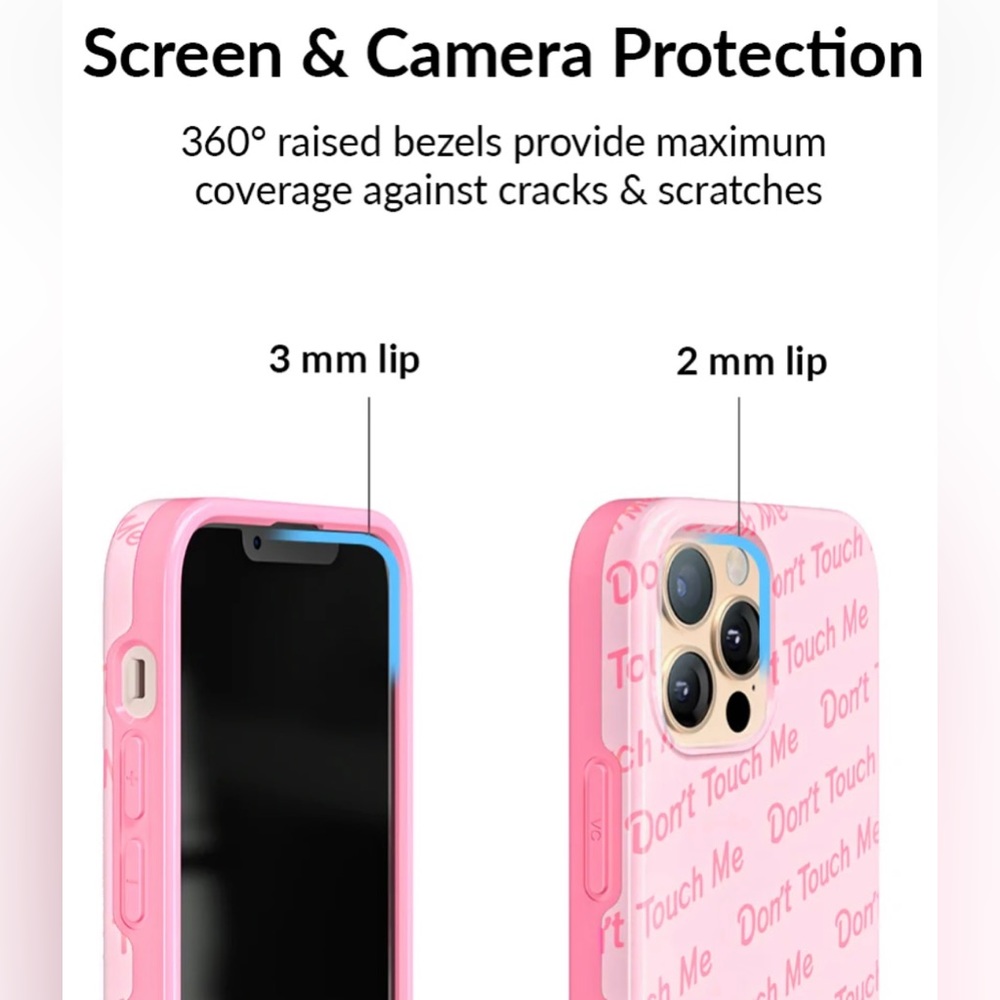 LN — “Don’t Touch” iPhone 13/15 Pro Max Case — Velvet Caviar - Picture 2 of 5